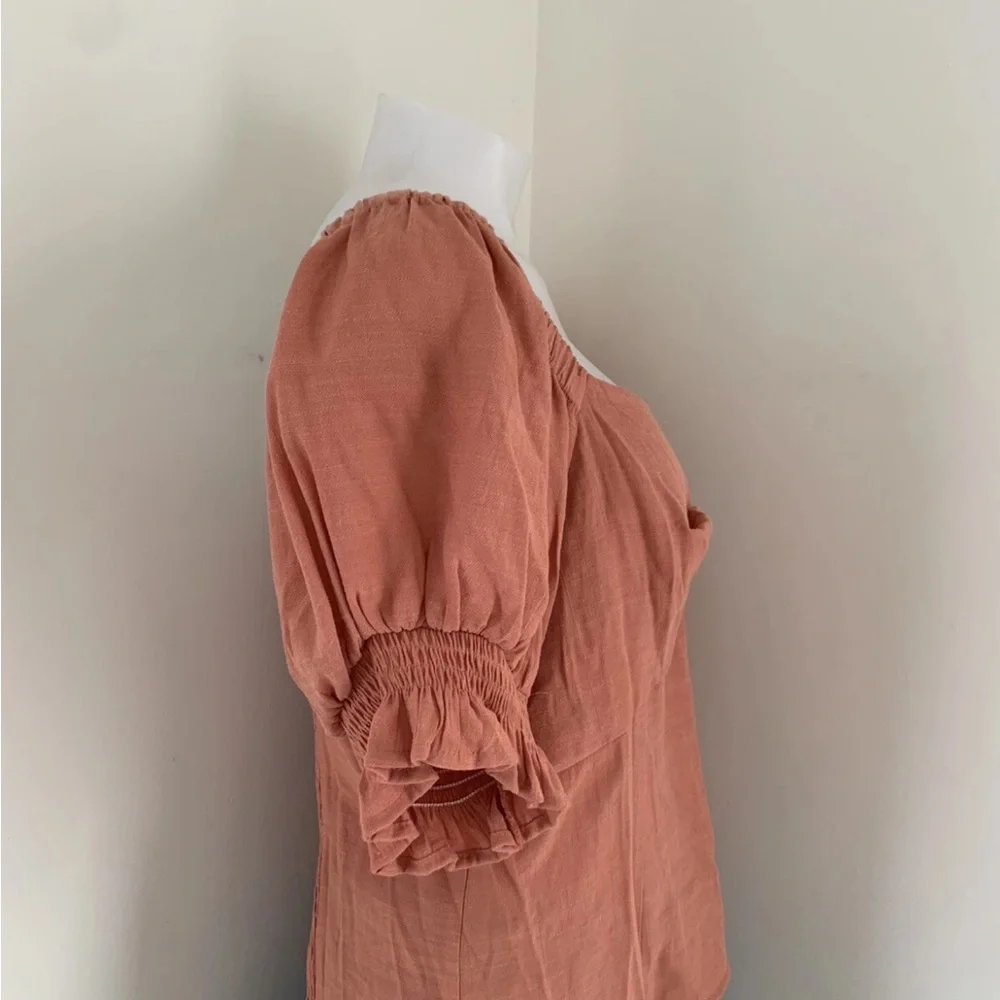 Woman's Terracotta Nine West Top With Side Zipper Large - Picture 8 of 9